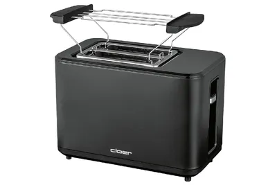 Produktbild von Cloer 3930, 2 Scheibe(n), Schwarz, Kunststoff, Niveau, Berührung, 900 W, 220 - 240 V