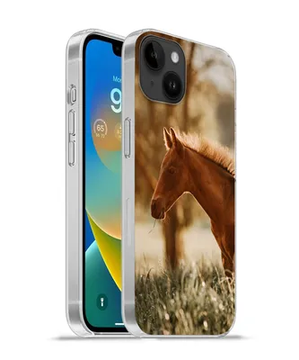 Produktbild von MuchoWow® Handyhülle Schutzhülle Hülle für Apple iPhone 14 Plus - Soft case Pferd - Licht - Wiese Silikon Softcase Handy Hülle - Abbildung