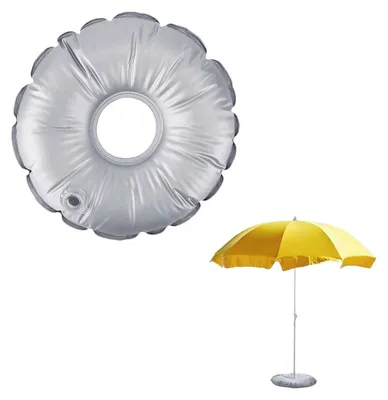 Imagen del producto de TRANKIELO® - Bolsa de contrapeso para sombrillas, 52 cm - Bolsa para estabilizar sombrillas - Ligera y plegable - Ideal para sombrillas de jardín