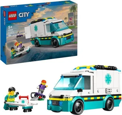 Immagine prodotto di LEGO City 60451 Ambulanza di emergenza - Giocattolo da costruzione per ragazzi dai 5 anni in su