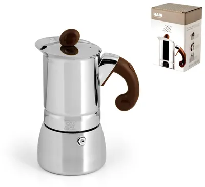 Obrázek produktu pro Home Kávovar Lili Caffè Oro na 4 šálky, nerezová ocel