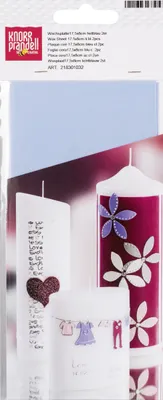 Zdjęcie produktu dla KNORR prandell 218301032 Płytki woskowe 175 x 80 x 0,5 mm jasnoniebieskie