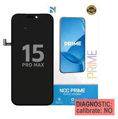 Produktbild von Kompatibles NCC High Refresh InCell Display Touchscreen Bildschirm Schwarz für Apple iPhone 15 Pro Max A2849, A3105 & Werkzeug