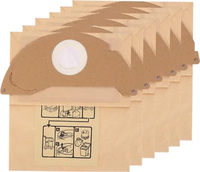 A stack of brown paper vacuum cleaner bags.