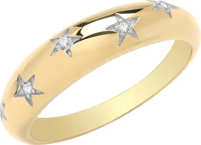 Produktbild von Edler 9 Karat (375) Gold Damen - Ring mit Zirkonia, 58 (18.5); TRS35204RSQ