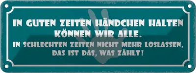 Produktbild von vianmo Blechschild 10x27 cm gute Zeiten schlechte Dekoration Spruch Zitat