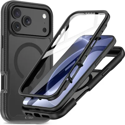 Produktbild von Handyhülle für iPhone 18 Pro / 17 Pro, Tech-Protect Defense mit MagSafe, mattes Schwarz