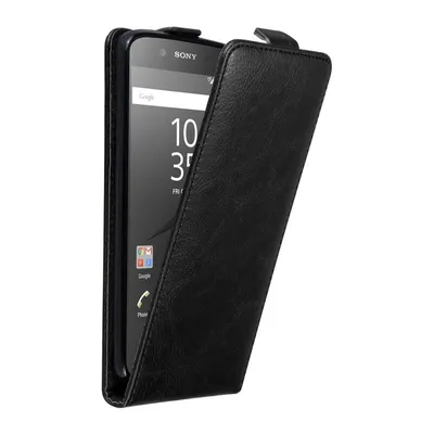 Obrázek produktu pro Cadorabo pouzdro pro Sony Xperia Z5 Protective Cover in Black Flip Case Obal na mobilní telefon