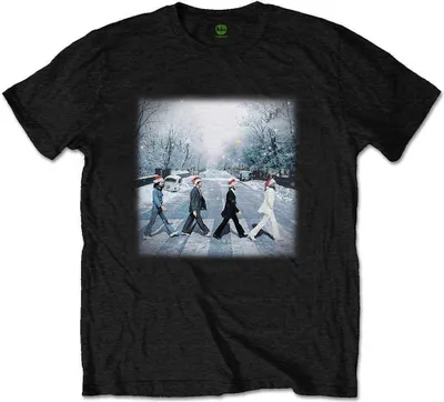 Obrázek produktu pro The Beatles Abbey Christmas Black M Tričko