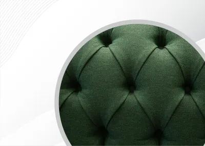 Produktbild von Chesterfield 4 Sitzer Dunkelgrün Wohnzimmer Design Couchen Sofa big Möbel Stoff