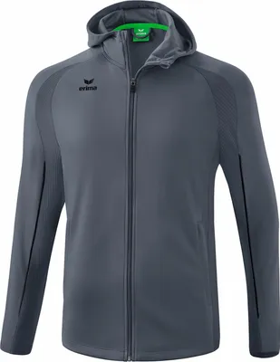Produktbild von Erima Liga Star Trainingsjacke mit Kapuze Schiefergrau/Schwarz