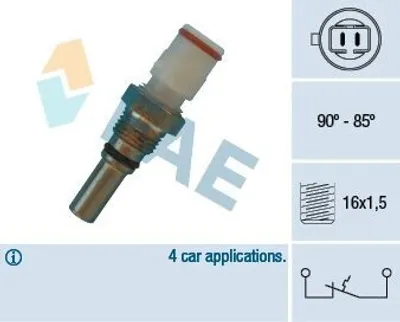 Produktbild von FAE 36570 Temperaturschalter Kühlerlüfter