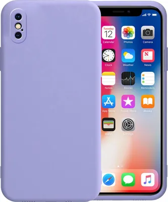 Produktbild von Apple iPhone XS Max Round Edge TPU Case Lila