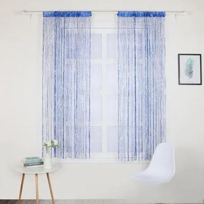 Image de Rideau suspendu 100 cm × 200 cm, rideau décoratif en tulle
