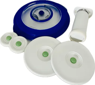 Produktbild von Genius VakSet Vakuum Deckel Smart Set 6-teilig Universal Vacuum inkl. Pumpe