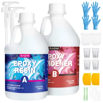 Produktbild von Epoxidharz Set 7,5 L – Kristallklares Gießharz mit Härter für Holzverarbeitung, Gussbeschichtung, Schimmelguss und DIY Dekoration für Fortgeschrittene