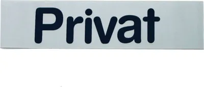Produktbild von GRÄWE Türschild "Privat"