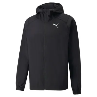 Productafbeelding van Puma geweven trainingsjack voor heren, zwart, maat S