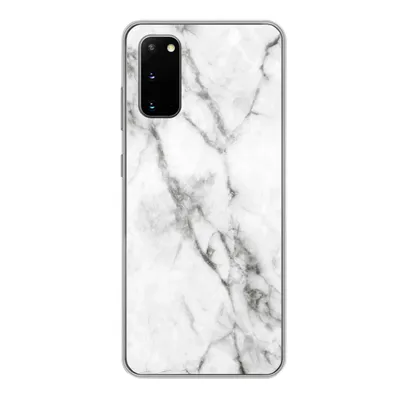 Produktbild von MuchoWow® Handyhülle Schutzhülle Hülle für Samsung Galaxy S20 Marmor - Luxus - Weiß Silikon Softcase Handy Hülle - Bild