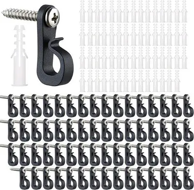 Produktbild von Kerstverlichting-Set mit 60 Mini-Haken und Sicherheitsclip