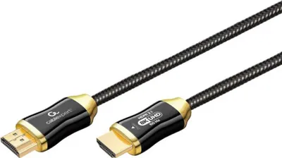 Produktbild von Gembird CCBP-HDMI8K-AOC-5M, 5 m, HDMI Typ A (Standard), HDMI Typ A (Standard), 48 Gbit/s, Schwarz, Gold