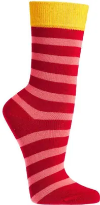 Produktbild von 6 Paar TippTexx 24 Kindersocken Ringel Bio Baumwolle, für Mädchen & Jungen, Rot, Größe 23-26