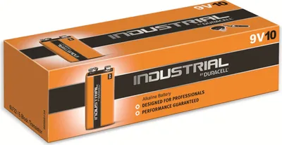 Produktbild von DURACELL Batterie Industrial Alkaline 9 Volt-Block