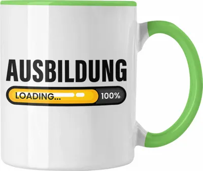 Produktbild von Trendation -  Azubi Loading Tasse Geschenk für Azubis Bester Auszubildender Prüfung Bestanden Azubi (Grün)