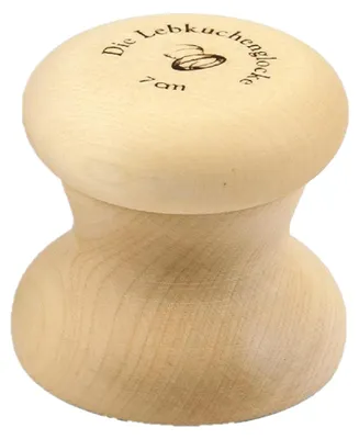 Holz-Backform Glocke 7 cm für Peperkoek, Kekse, Pralinen