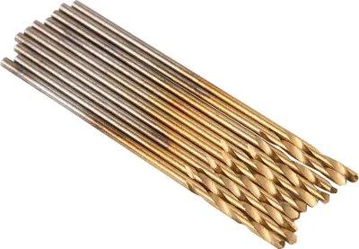 Image de 1.0mm HSS Twist Drilling Bit Straight Shank Electrical Drill Tool 10Pcs