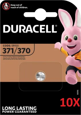 Produktbild von 10x Duracell Uhrenbatterie D371/370 1,55V 40mAh AgO Blister