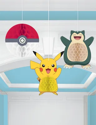 Produktbild von Amscan Wabenbälle Pokémon (3Stück)
