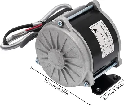 Obrázok produktu pre Motor pre elektrobicykel – MY1018E-D, komutátorový jednosmerný motor – 500 W, 24 V/36 V – 1700 ot./min – krútiaci moment 1,98 Nm – IP44 – nosnosť 200 kg