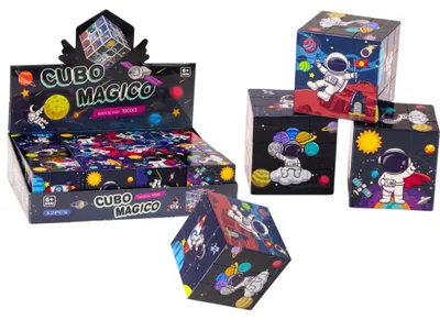 Obrázek produktu pro Leantoys Rubikova kostka Vzdělávací puzzle Vesmírné puzzle Logická hra