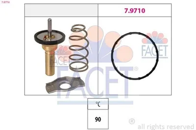 Produktbild von FACET Thermostat Kühlmittel 90°C für SMART FORTWO Coupe (451) FORTWO Cabrio (451)