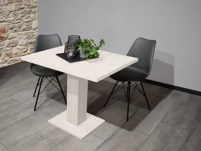 Produktbild von Säulen-Esstisch >Tap< ausziehbar bis 120cm in pino aurelio - 80/120x76x80cm (BxHxT)
