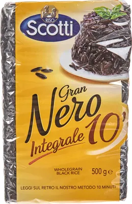 Produktbild von Riso Scotti - Gran Nero Vollkorn 10' - Schwarzer Vollkornreis - 500 g