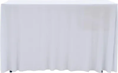 Obrázok produktu pre vidaXL 2 ks napínacie obrusy s okrajom biele 243 x 76 x 74 cm