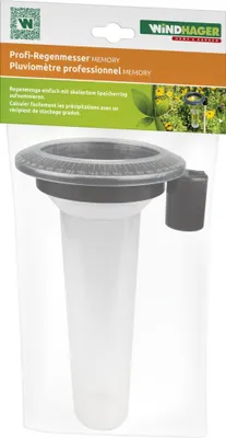Produktbild von Windhager Regenmesser Memory 24 cm, transparent