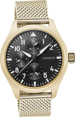 Produktbild von Oozoo Herren Armbanduhr gold Analog Timepieces Metall Mesharmband D2UOC10959