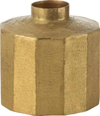Produktbild von J-Line Vase Viereckig Metall Gold Small