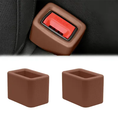 Produktbild von Autogurt-Halter, 2 Stück, verstellbar, Silikon, universell für Autos