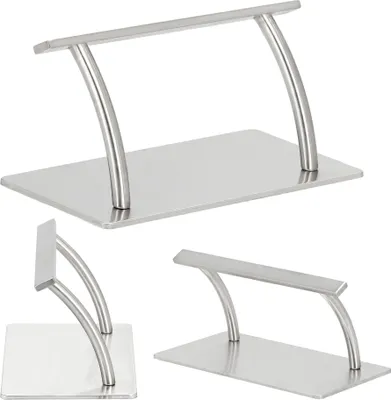 Zdjęcie produktu dla Podnóżek fryzjerski podstawa antypoślizgowa srebrny Flat Superior XL