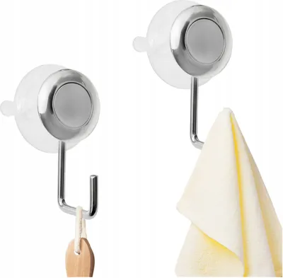 Produktbild von SEPIO Badezimmer Haken Silber, Badaccessoires, Badezimmer Hook, Aufhängehaken, Handtuchhalter Bad