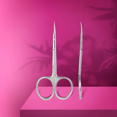 Produktbild von Staleks EXPERT 20 Type 2 SE-20/2 – Professionelle Nagelhautschere, Präzise Cuticle Scissors, Manuelle Schärfung, Edelstahl, Für Maniküre