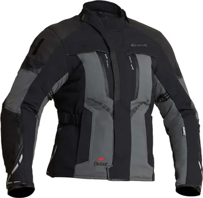 Produktbild von Halvarssons Vimo wasserdichte Damen Motorrad Textiljacke, schwarz/grau, 36