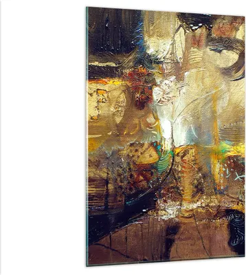 Produktbild von Bilder auf glas - Einteilig - Abstraktion modern - 80x120cm - Glasbilder - Wandbilder - Bilder - zum Aufhängen bereit - Wanddekoration aus Glas - Glas Bilder - Wandbild auf Glas - GPA80x120-3483