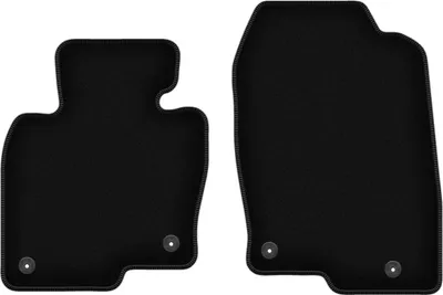 Image de Wielganizator Tapis avant de sol velours sur-mesure pour Mazda CX-5 II (2017-, SUV) noir, jeu 2 pièces, fixations
