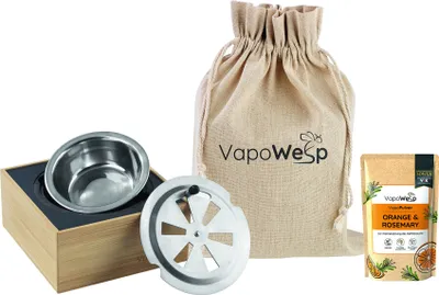 Produktbild von VapoWesp Räucherbox gegen Wespen hellbraun mit 50 g Aromakräuter Höhle der Löwen