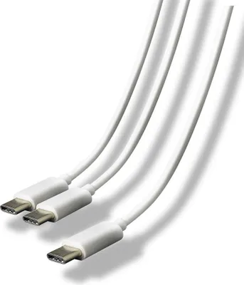 Produktbild von Steelplay Dual Play & Charge Usb-c-kabel Silber  Silber One Size